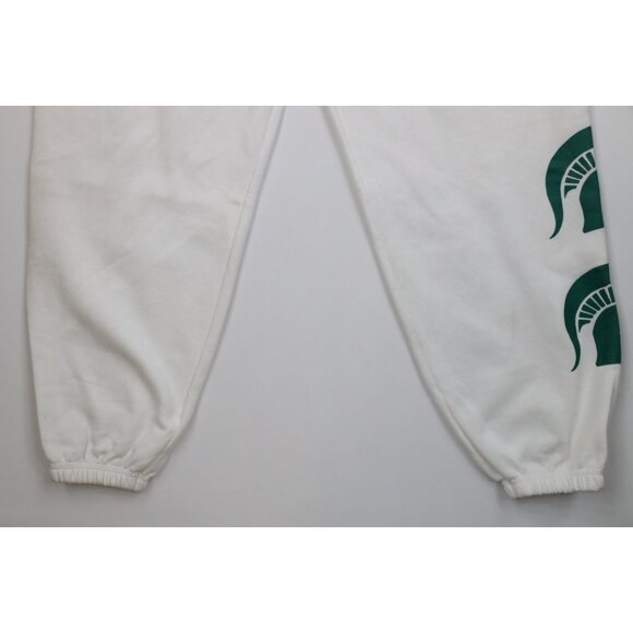 Vintage 90s Mens XL Distressed Michigan State University Sweatpants Joggers USA - Picture 13 of 14